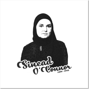 Sinéad O'Connor /// RÍP - black white Posters and Art